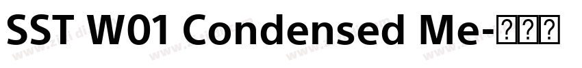 SST W01 Condensed Me字体转换